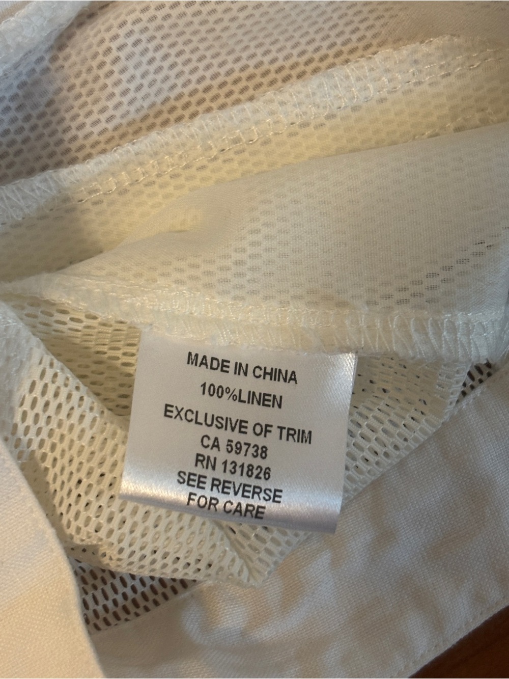 Linen Cream White Lightweight Blazer Blouse Top - Picture 5 of 6